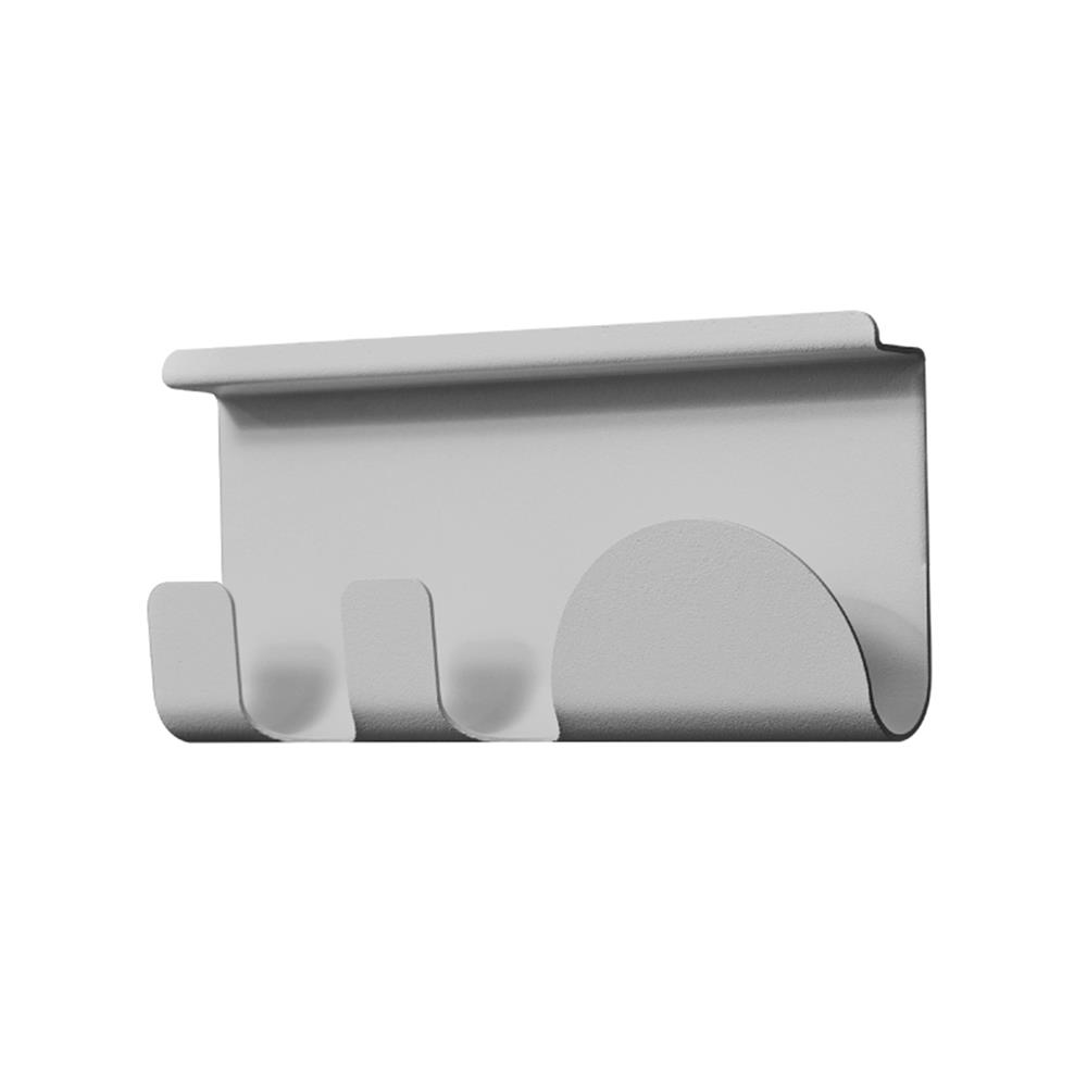 ที่แขวนของติดผนัง SPACEMAKER A1-007-ND ขนาดเล็ก สีเทา