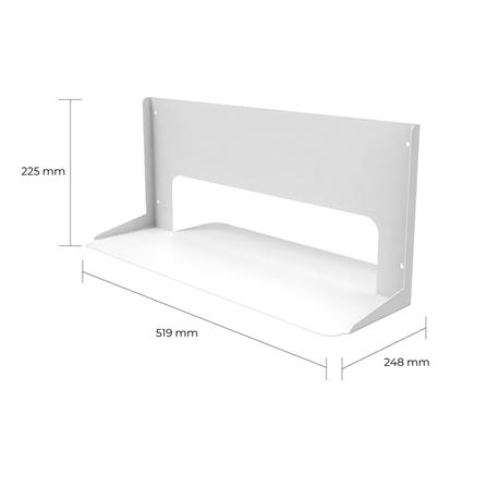 ขาตั้งบอร์ดเหล็ก SPACEMAKER 51.9X24.8X22.5 ซม. สีขาว_3