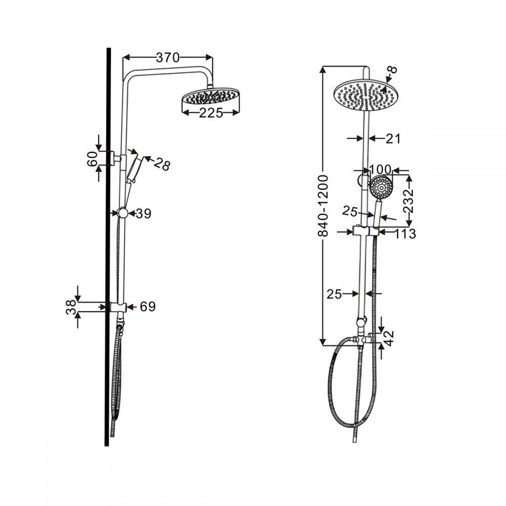 ฝักบัว RAIN SHOWER RASLAND RA F611-91919