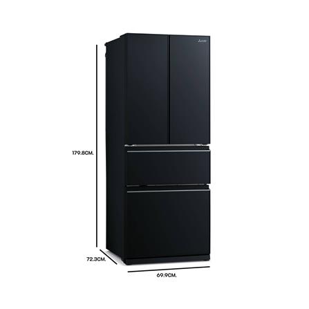 ตู้เย็น MULTI DOOR MITSUBISHI MR-LX50EY-GBK 15.6 คิว กระจกดำ_4