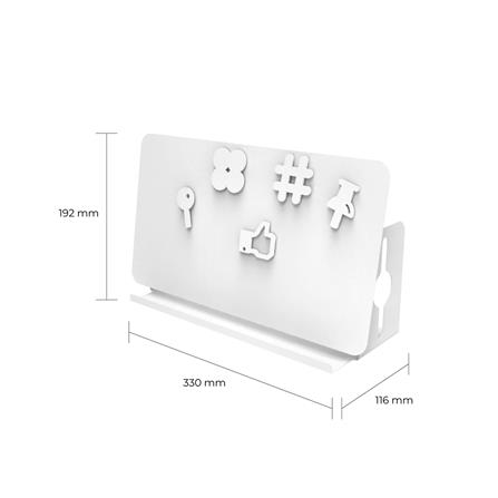 ที่จัดระเบียบโต๊ะทำงาน SPACEMAKER A4-003-W สีขาว_4