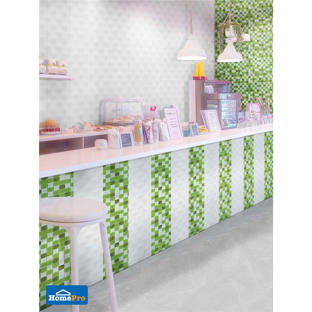 โมเสคแก้ว 30x30 ซม. DURAGRES ดิซซี่ กรีน