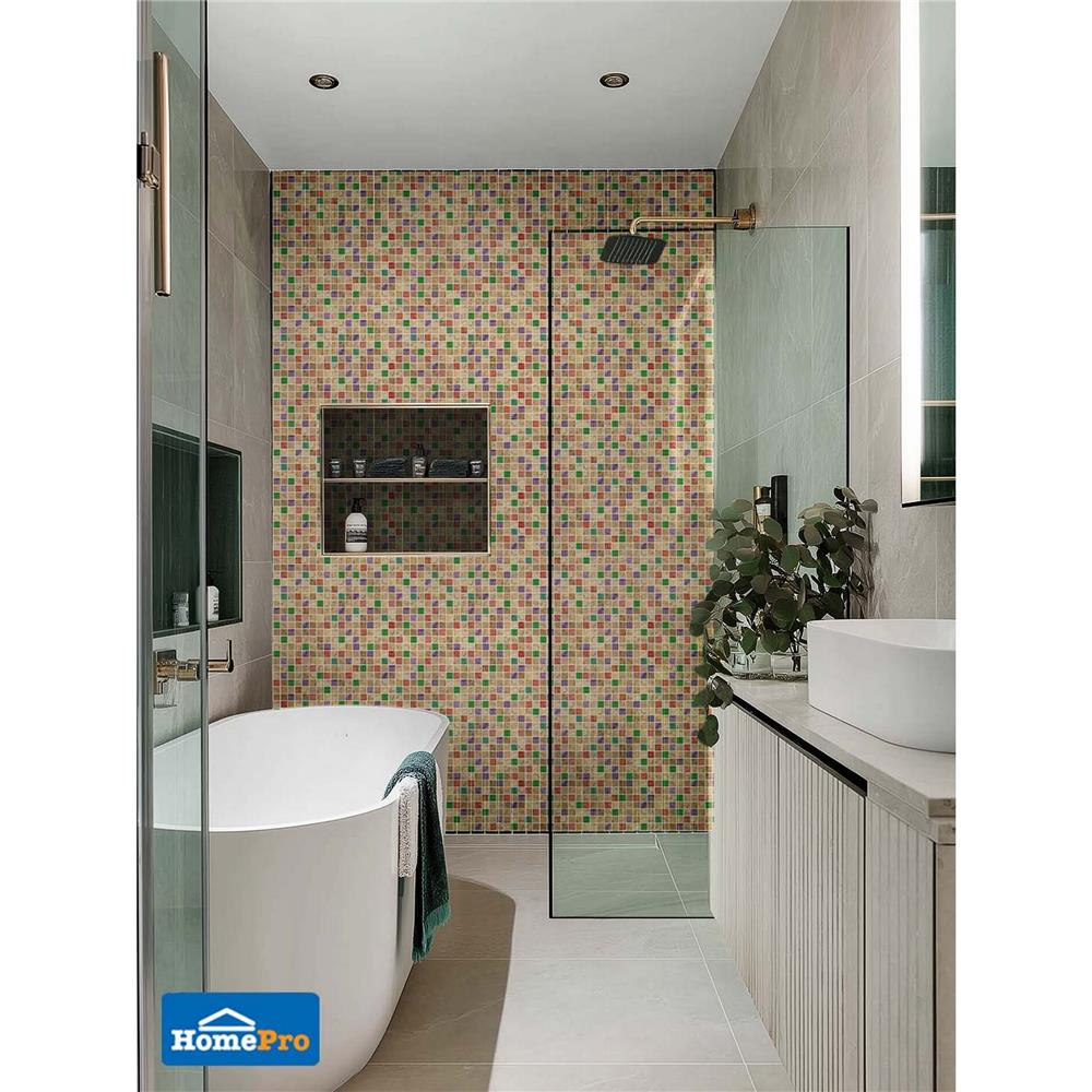 โมเสคแก้ว 30x30 ซม. DURAGRES สวีท เบจ มาเบิ้ล