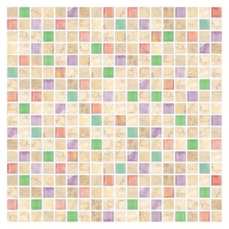 โมเสคแก้ว 30x30 ซม. DURAGRES สวีท เบจ มาเบิ้ล_0