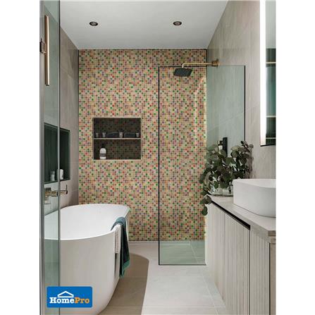 โมเสคแก้ว 30x30 ซม. DURAGRES สวีท เบจ มาเบิ้ล_2