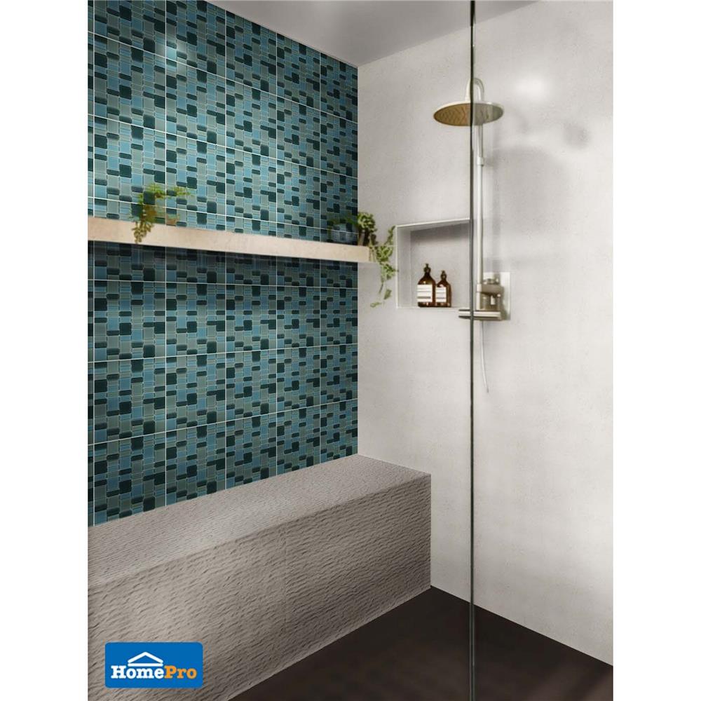 โมเสคแก้ว 30x30 ซม. DURAGRES สโมคกี้ เทา