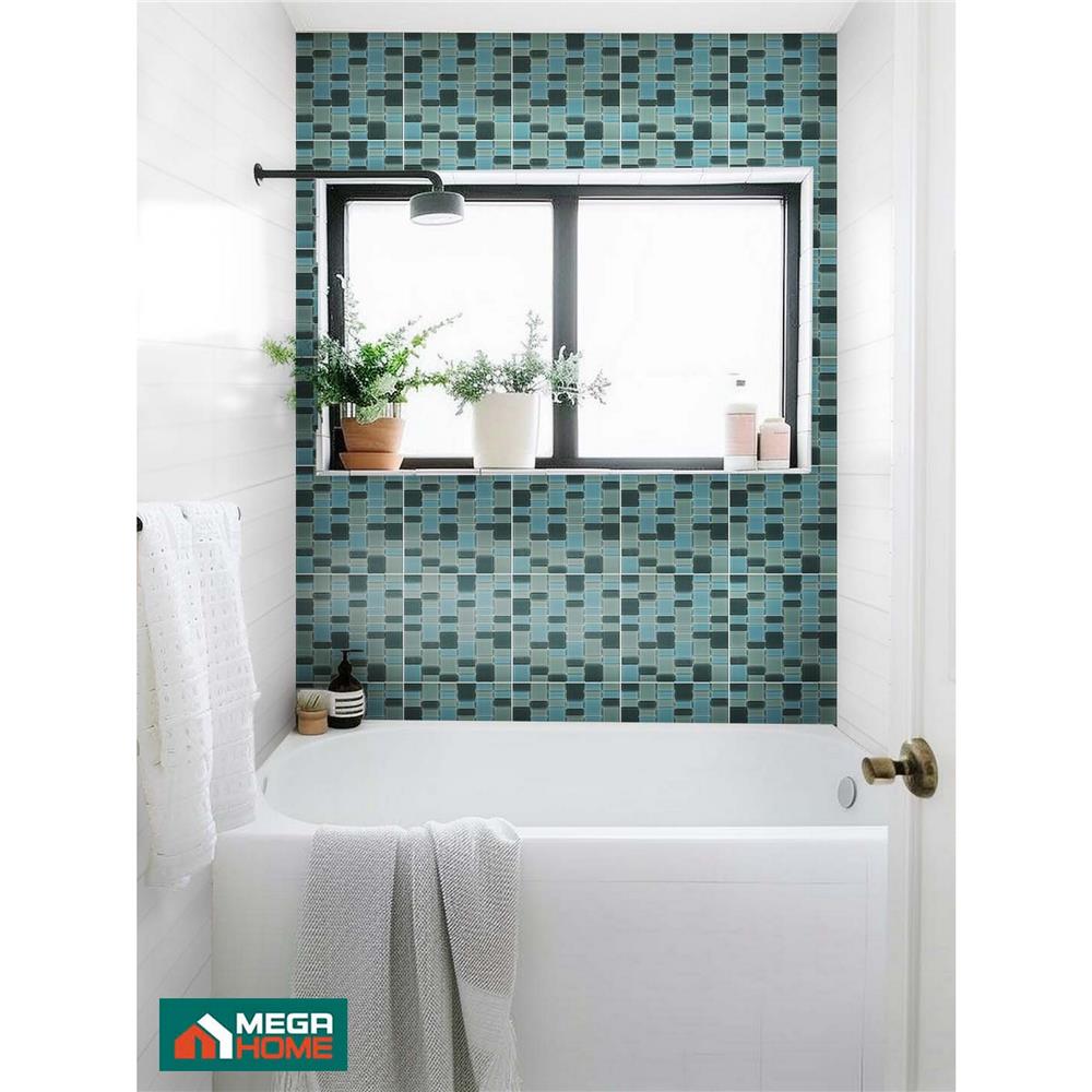 โมเสคแก้ว 30x30 ซม. DURAGRES สโมคกี้ เทา