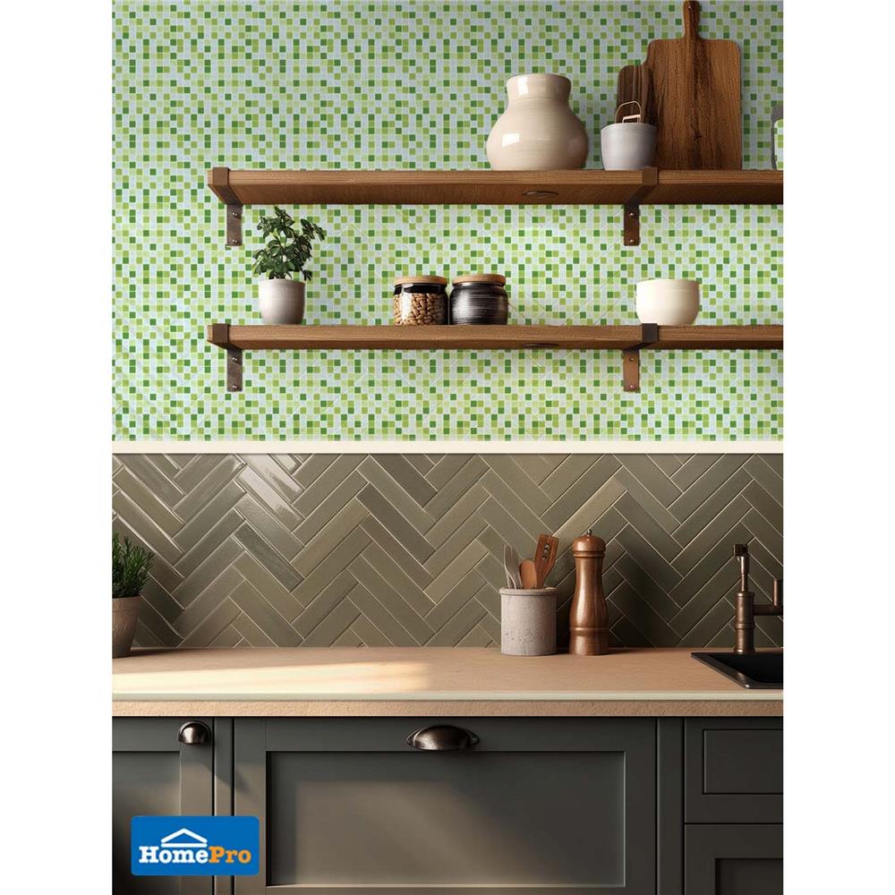 โมเสคแก้ว 30x30 ซม. DURAGRES กรีน ไดมอน