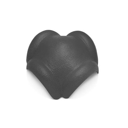 ครอบโค้ง 4 ทาง DURAONE ลอนเศรษฐี 2.4x36.20x36.2 ซม. สีเทามงคล_0