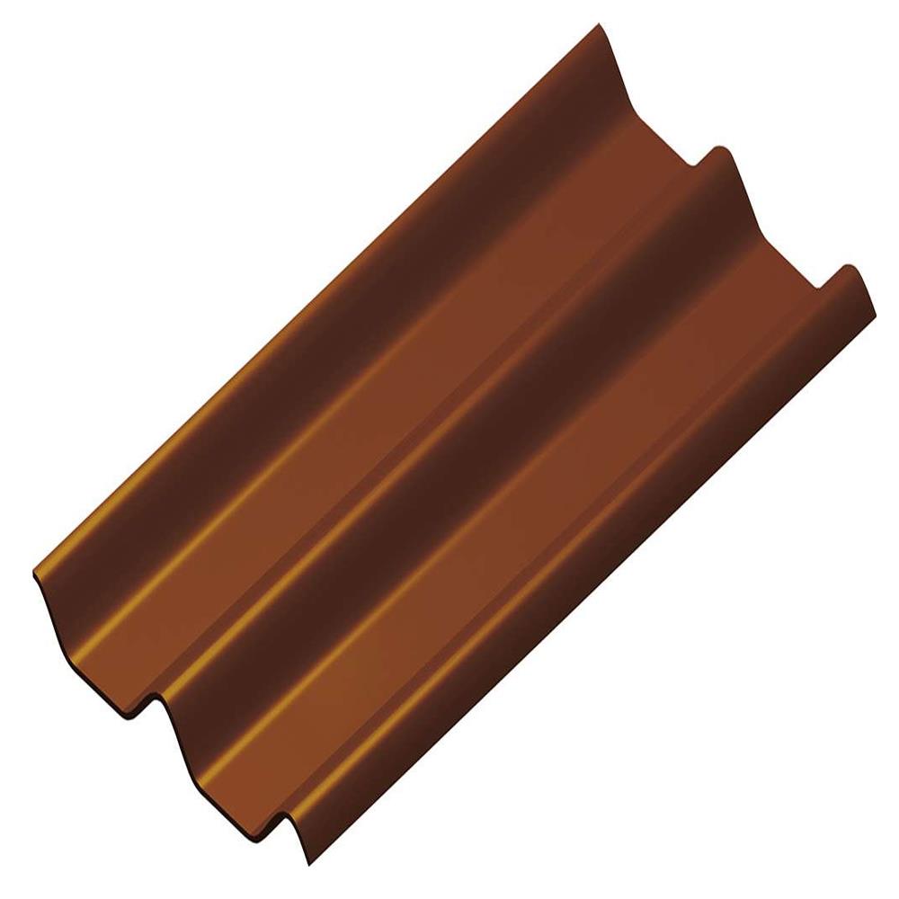 กระเบื้องหลังคา ลอนคู่ DURAONE 50x150x0.5 ซม. สีน้ำตาลมีสุข