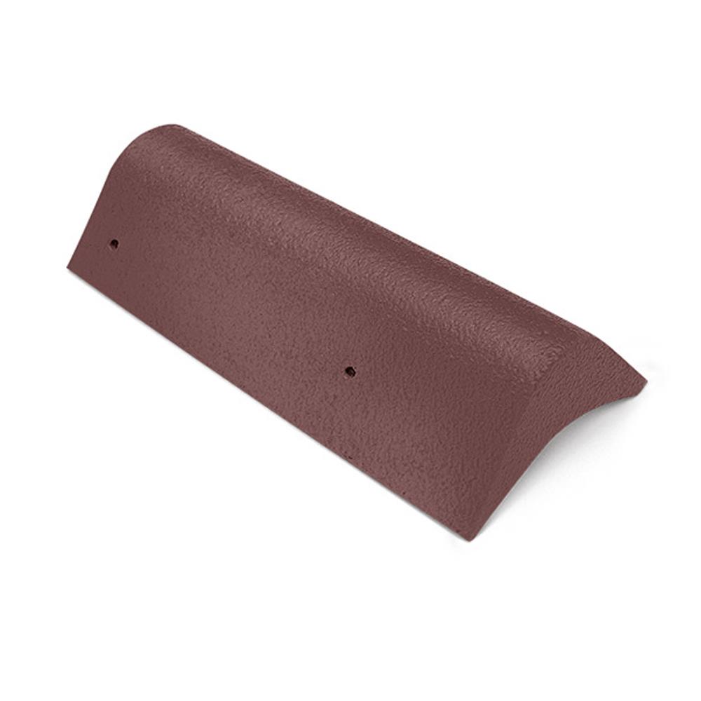 ครอบข้างปิดชาย DURAONE ลอนเศรษฐี 2.4x18x34.5 ซม. สีน้ำตาลสัมฤทธิ์