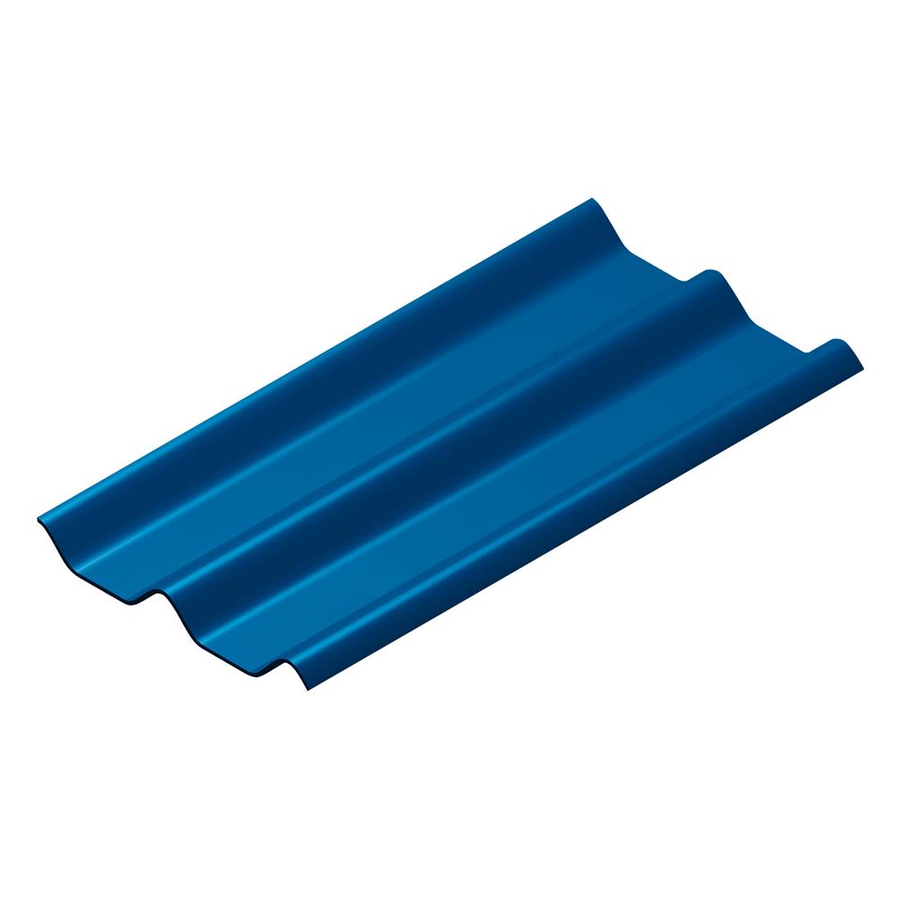 กระเบื้องหลังคา ลอนคู่ DURAONE 50x120x0.5 ซม. สีน้ำเงินวาสนา