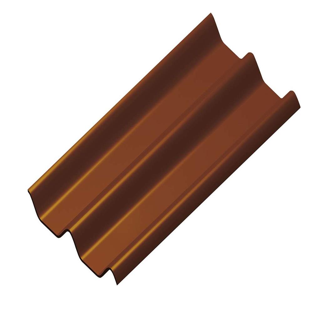 กระเบื้องหลังคา ลอนคู่ DURAONE 50x120x0.5 ซม. สีน้ำตาลมีสุข