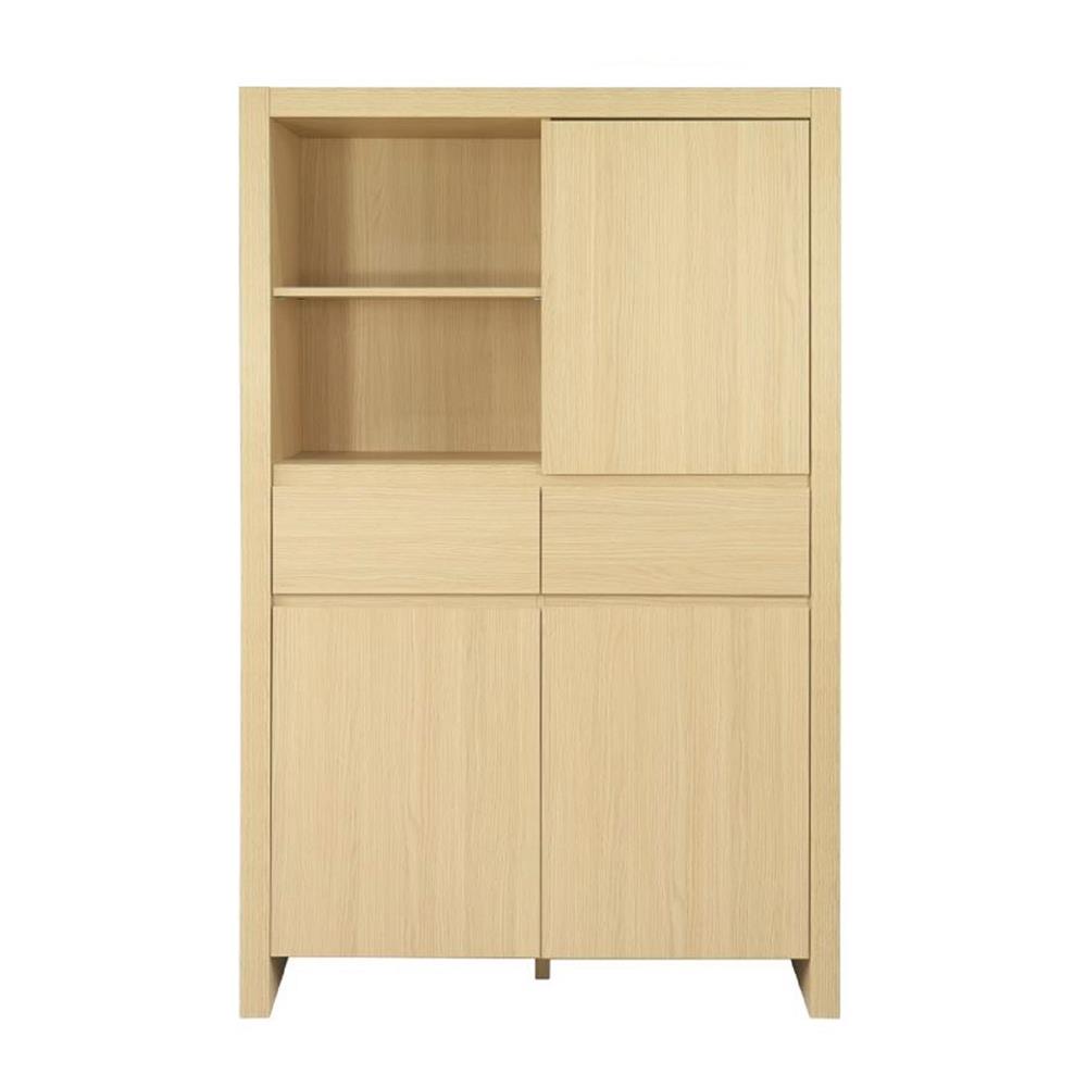 ตู้สูงบานผสม FURDINI TUSCANI 100 ซม. สี NT OAK