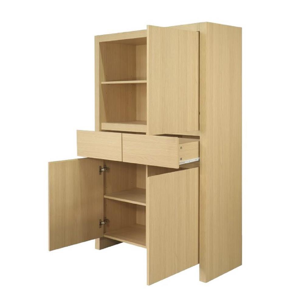 ตู้สูงบานผสม FURDINI TUSCANI 100 ซม. สี NT OAK