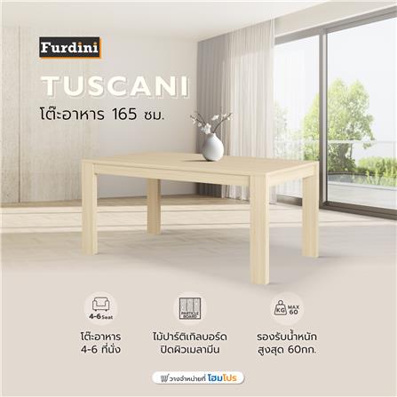 โต๊ะอาหาร FURDINI TUSCANI 165 ซม. สี NT OAK_8