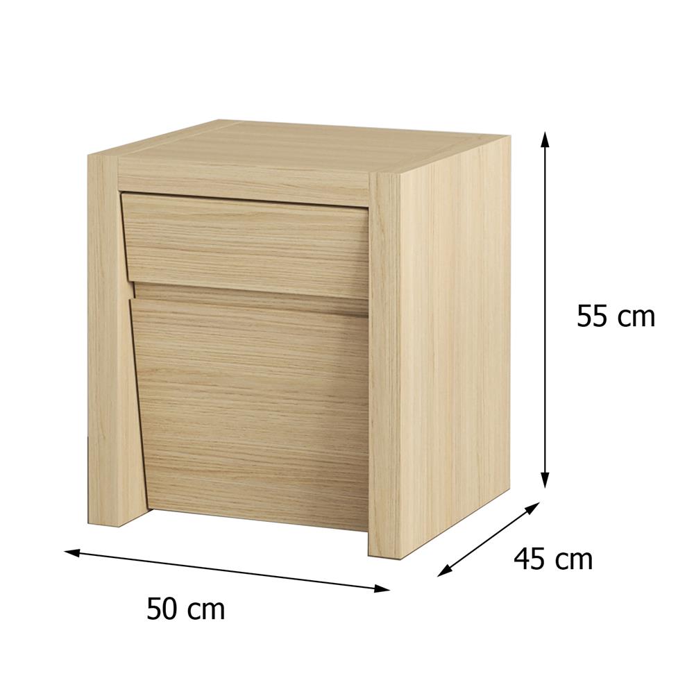 ตู้ข้างเตียง FURDINI TUSCANI 50 ซม. สี NT OAK