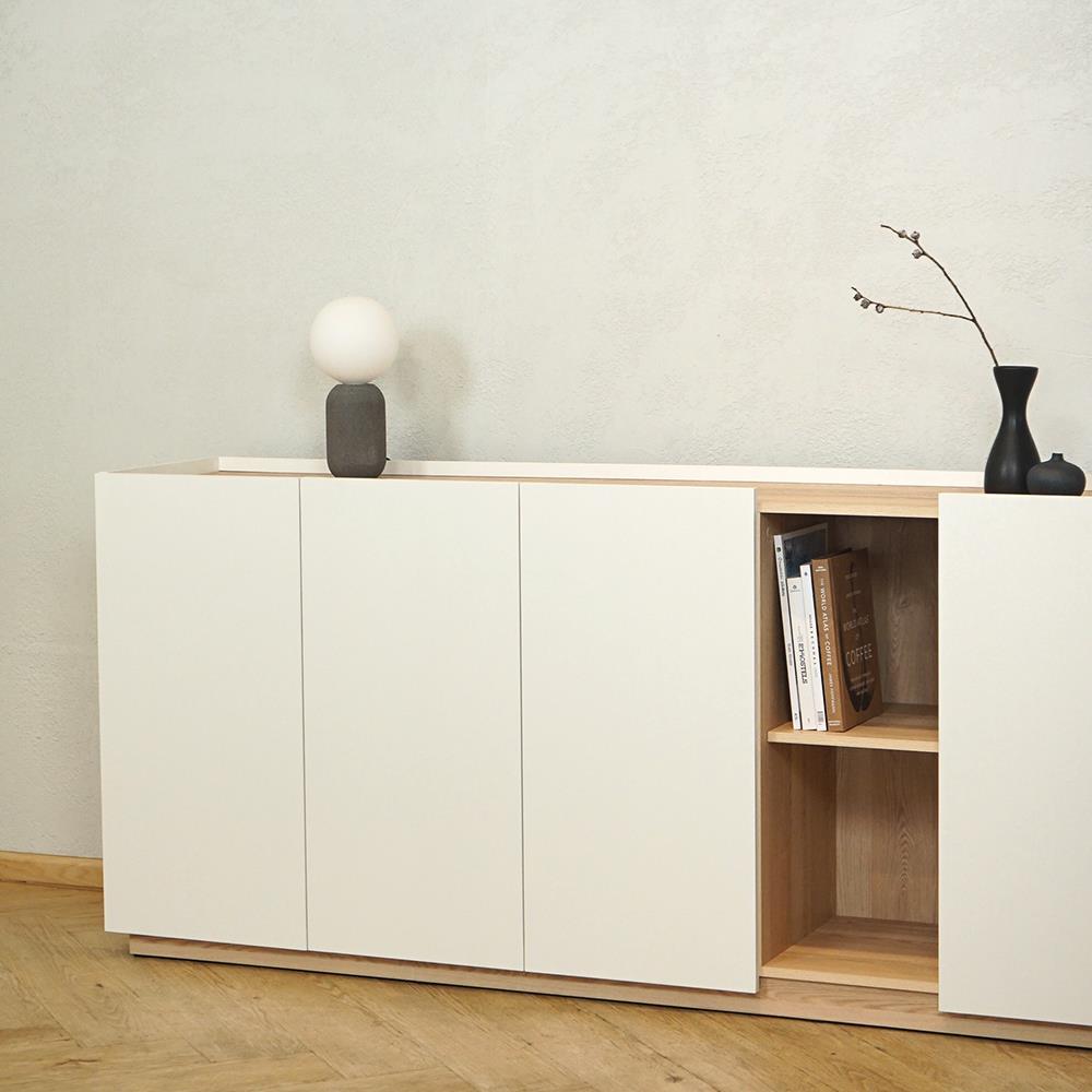 ตู้เตี้ยบานผสม FURDINI MOBILLE 180 ซม. สีขาว/ออทตาวา