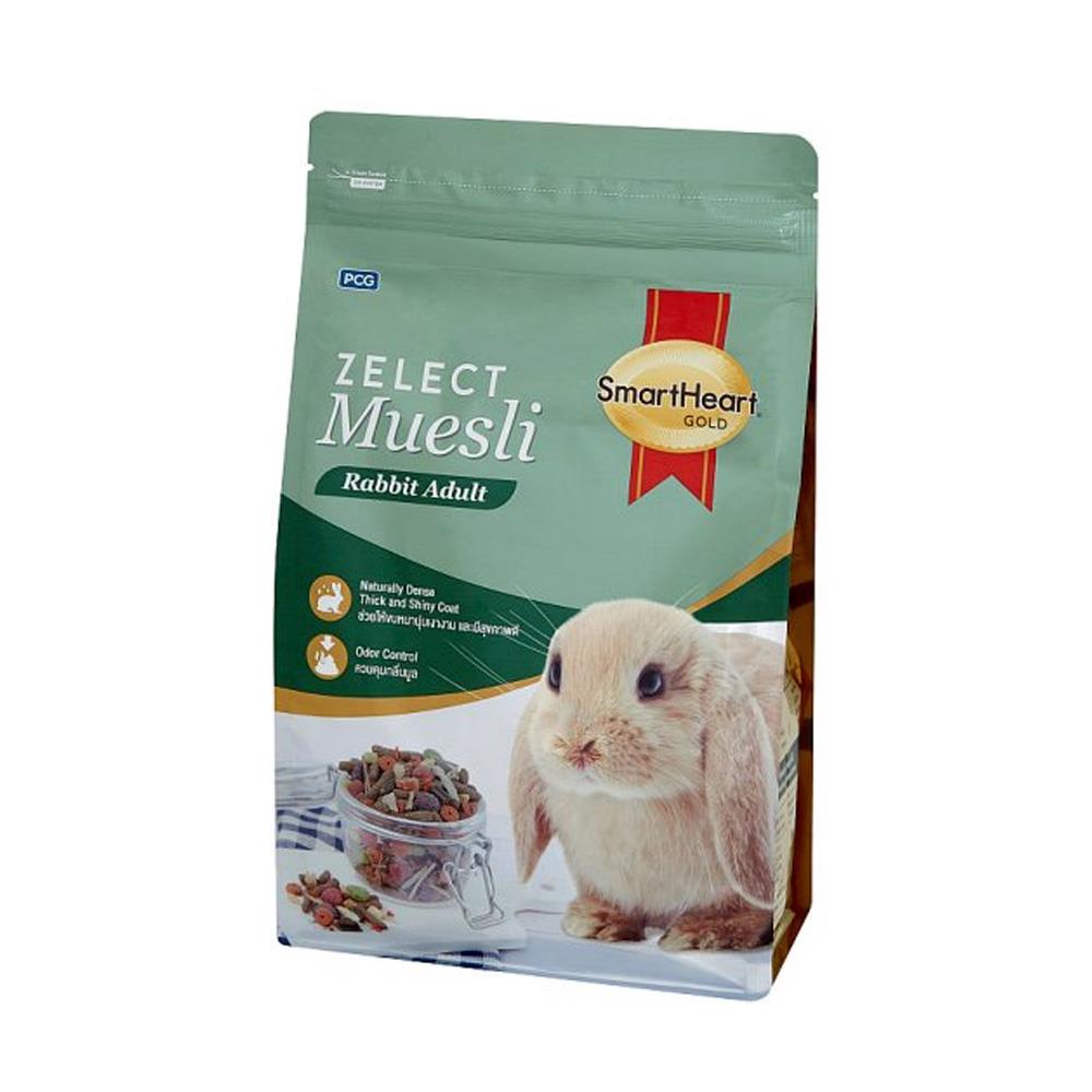 อาหารกระต่าย SMARTHEART GOLD ZELECT MUESLI ADULT 500 ก.