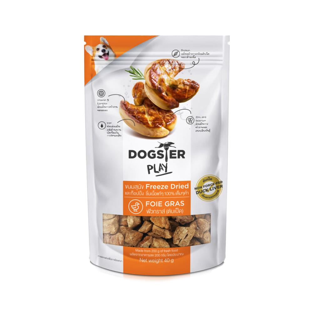 ขนมสุนัข DOGSTER PLAY สูตรตับเป็ด 40 ก.