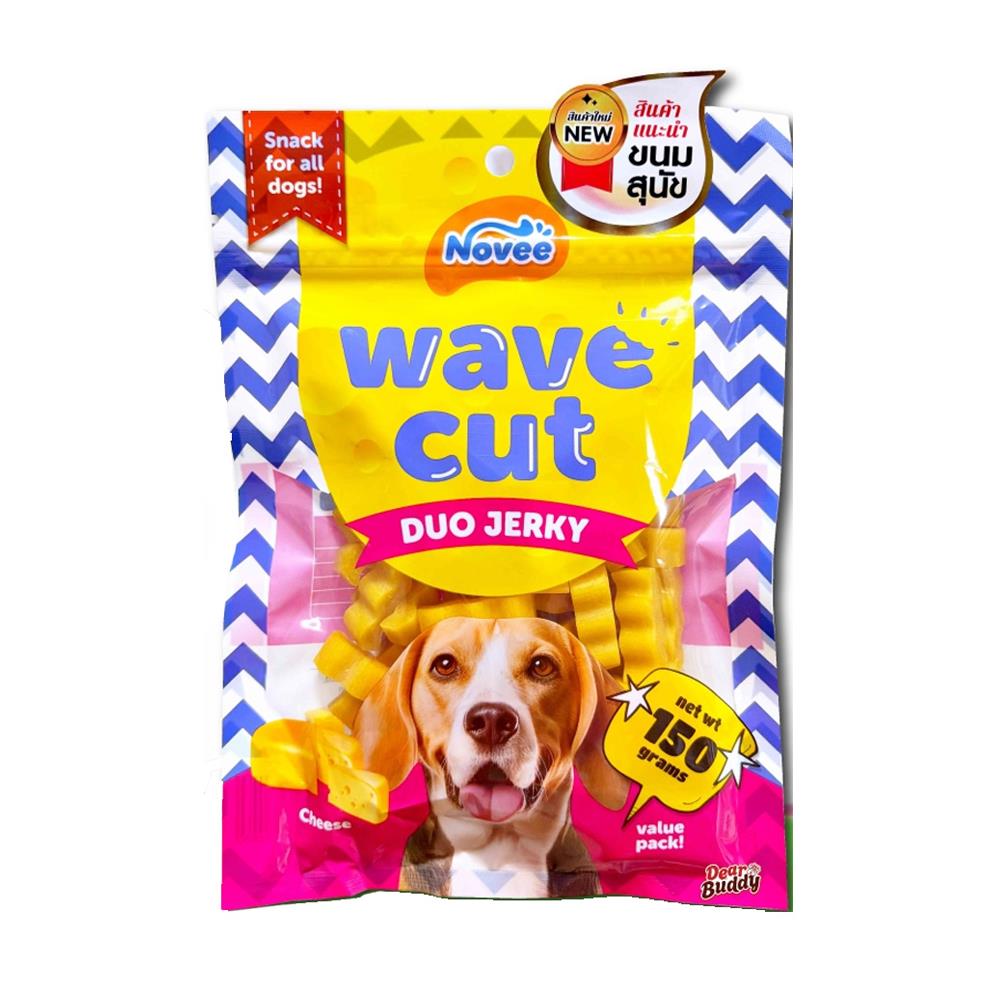 ขนมสุนัข NOVEE WAVE CUT CHEESE 150 ก.