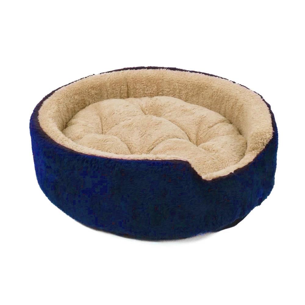 ที่นอนสัตว์เลี้ยง CLAWSET ROUND FLUFFY PET BED ไซซ์ L สีน้ำเงิน