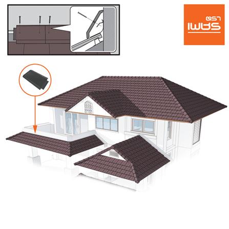 ครอบสันชนผนัง อดามัสแบบเรียบ ตราเพชร 21x33x2.8 ซม. สีเทาปฐพี_1