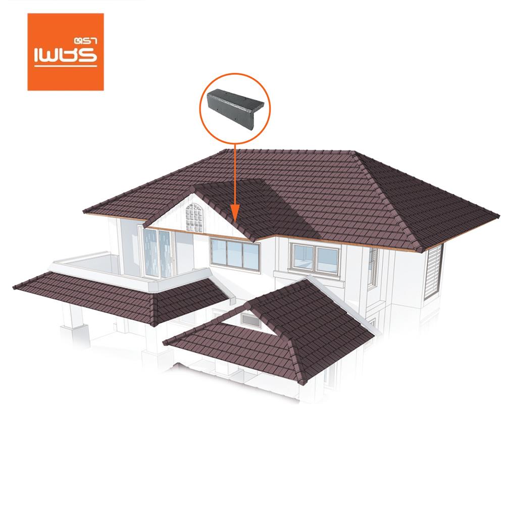 ครอบข้าง อดามัส แบบเรียบ ตราเพชร 20x42x2.9 ซม. สีเทาปฐพี