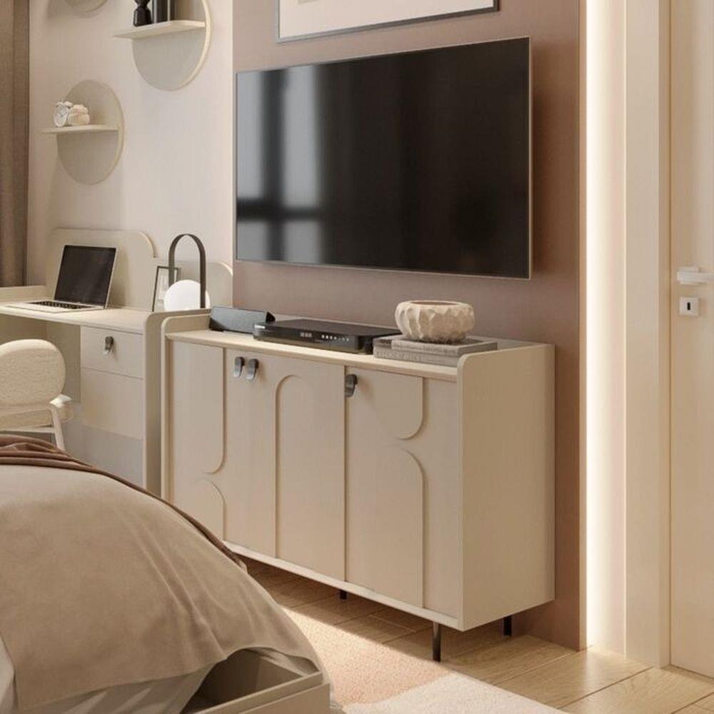 ตู้วางทีวี SB FURNITURE LAVIQUE 1925509 114 ซม. สีน้ำตาล/ครีม