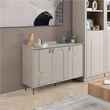 ตู้วางทีวี SB FURNITURE LAVIQUE 1925509 114 ซม. สีน้ำตาล/ครีม_4