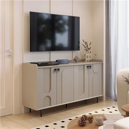 ตู้วางทีวี SB FURNITURE LAVIQUE 19225508 150 ซม. สีน้ำตาล/ครีม_3