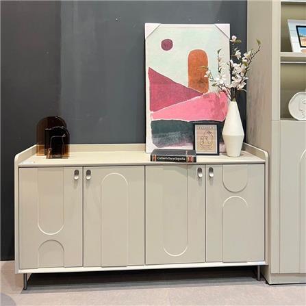 ตู้วางทีวี SB FURNITURE LAVIQUE 19225508 150 ซม. สีน้ำตาล/ครีม_4