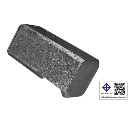 ครอบปิดจั่วอดามัส แบบเรียบ ตราเพชร 24.5x30 ซม. สีเทาแอตแลนติก_3