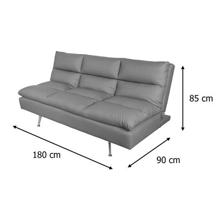 โซฟาเบด 2 ที่นั่ง FURDINI ROVENA สีเทาเข้ม_12