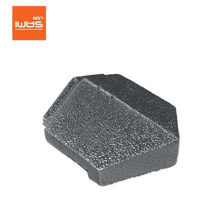 ครอบปิดปลายสันตะเข้อดามัส แบบเรียบ ตราเพชร 24.5x30 ซม. สีเทาปฐพี_0