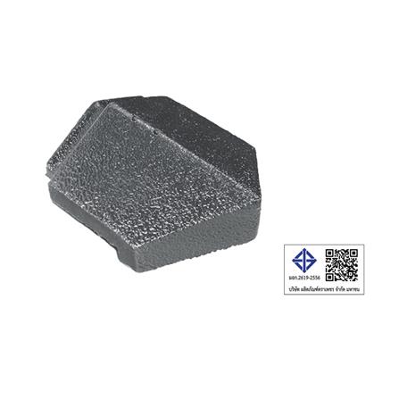 ครอบปิดปลายสันตะเข้อดามัส แบบเรียบ ตราเพชร 24.5x30 ซม. สีเทาปฐพี_3