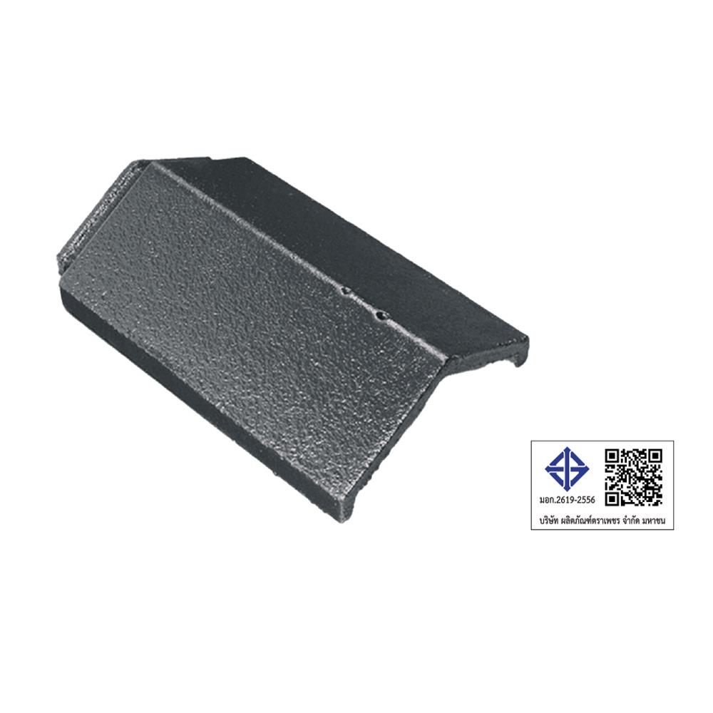 ครอบสันตะเข้อดามัส แบบเรียบ ตราเพชร 25x38.4 ซม. สีเทาอาร์กติก