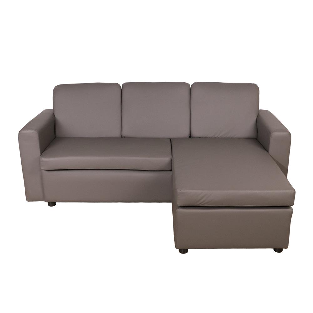 โซฟาเข้ามุม 3 ที่นั่ง FURDINI RALPHS สีน้ำตาลเข้ม