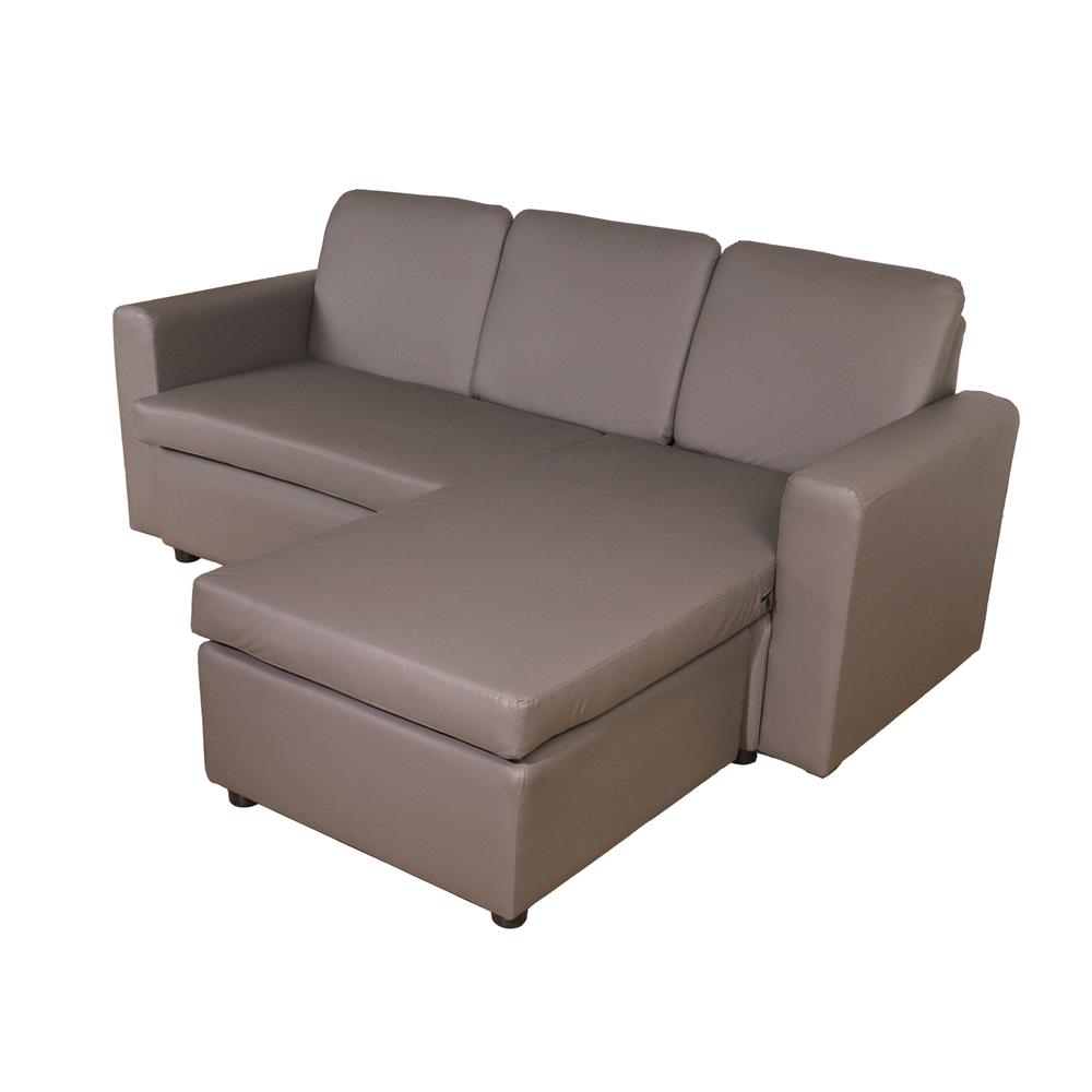 โซฟาเข้ามุม 3 ที่นั่ง FURDINI RALPHS สีน้ำตาลเข้ม