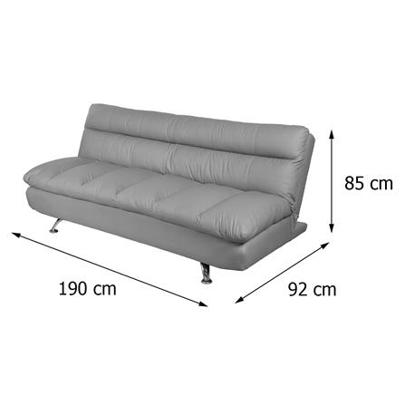 โซฟาเบด 2 ที่นั่ง FURDINI LANO สีเทาเข้ม_7