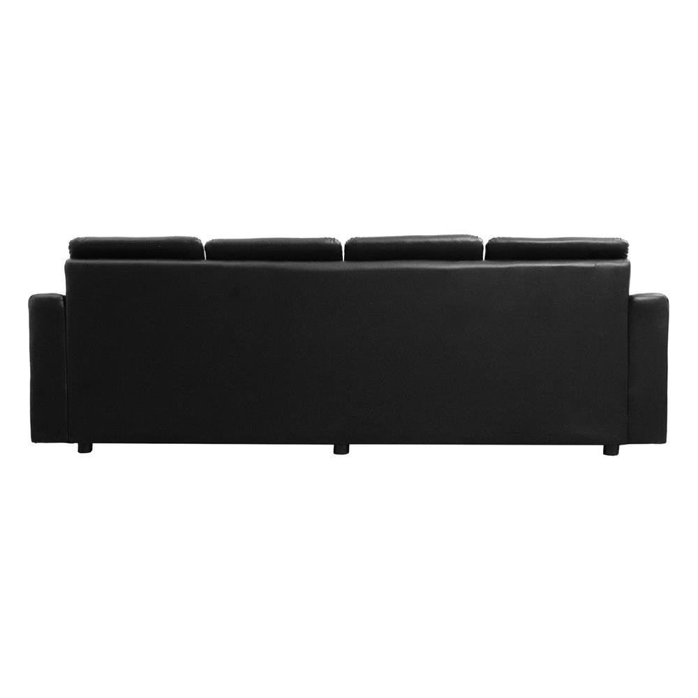 โซฟาเข้ามุม 4 ที่นั่ง FURDINI RALPHS สีดำ