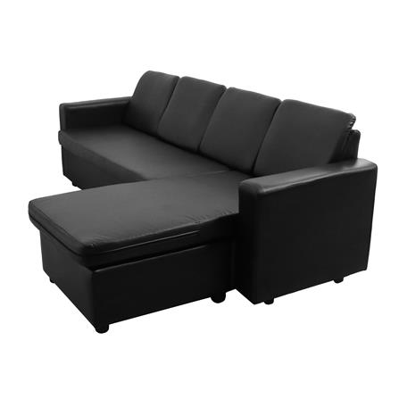 โซฟาเข้ามุม 4 ที่นั่ง FURDINI RALPHS สีดำ_3