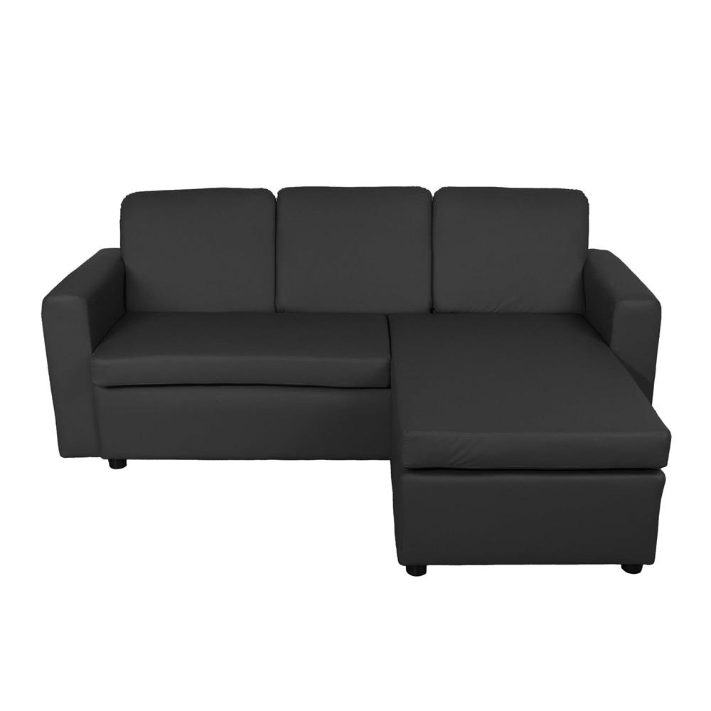 โซฟาเข้ามุม 3 ที่นั่ง FURDINI RALPHS สีดำ