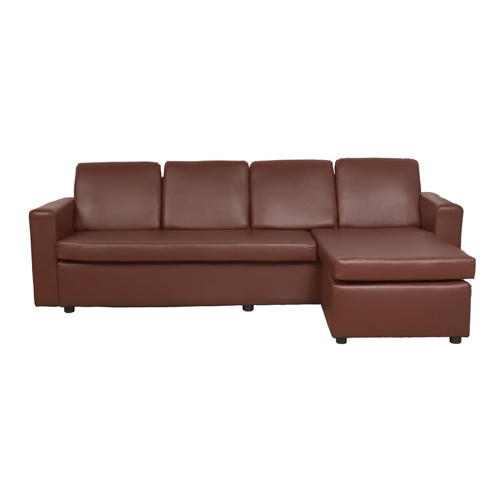 โซฟาเข้ามุม 4 ที่นั่ง FURDINI RALPHS สีน้ำตาลเข้ม_0