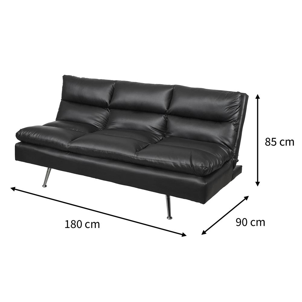 โซฟาเบด 2 ที่นั่ง FURDINI ROVENA สีดำ