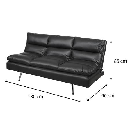 โซฟาเบด 2 ที่นั่ง FURDINI ROVENA สีดำ_10