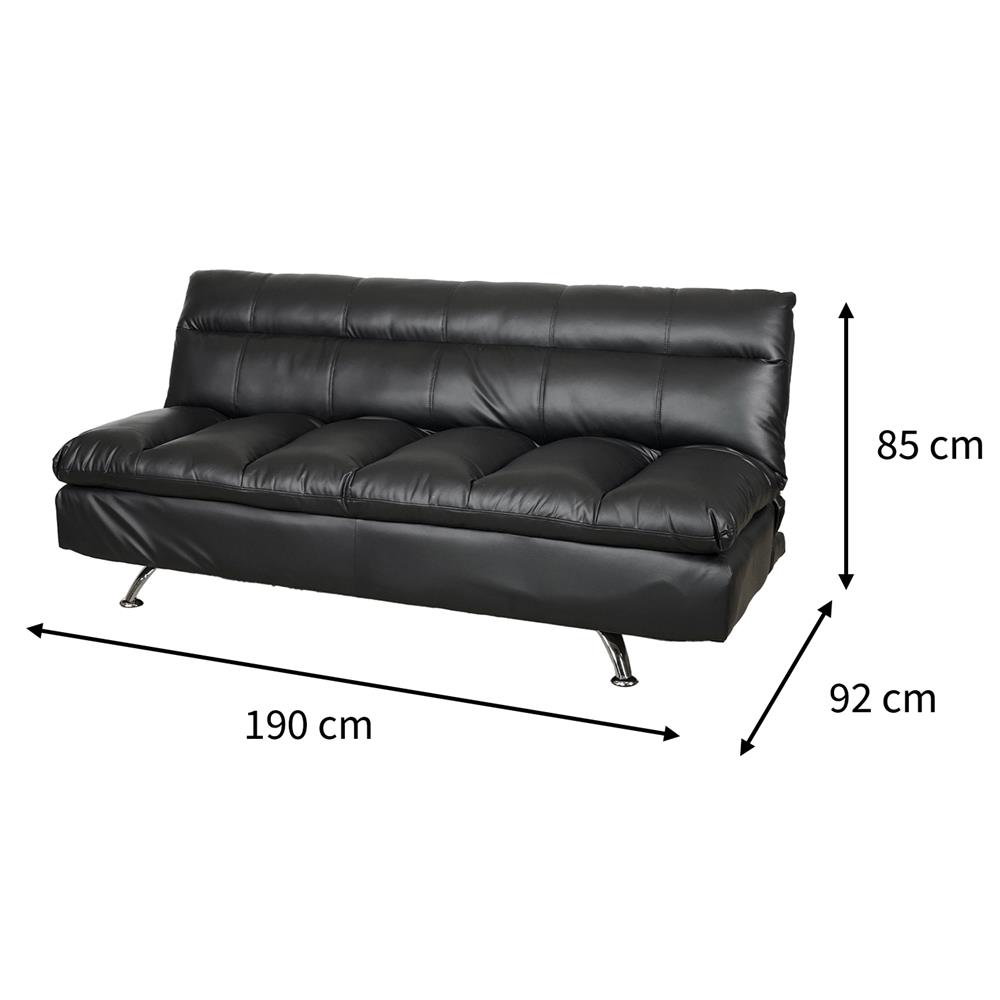 โซฟาเบด 2 ที่นั่ง FURDINI LANO สีดำ