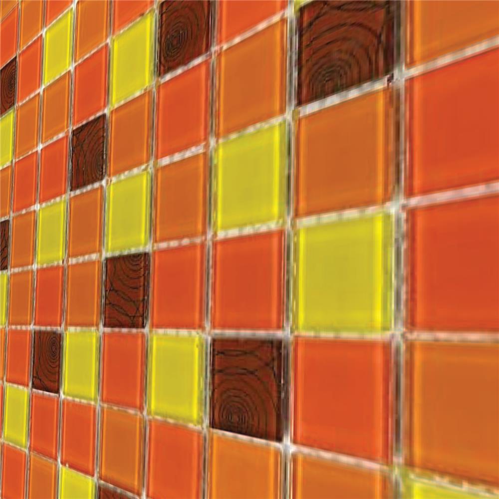 โมเสคแก้ว 30x30 ซม. DURAGRES ดิซซี่ ออเรนจ์