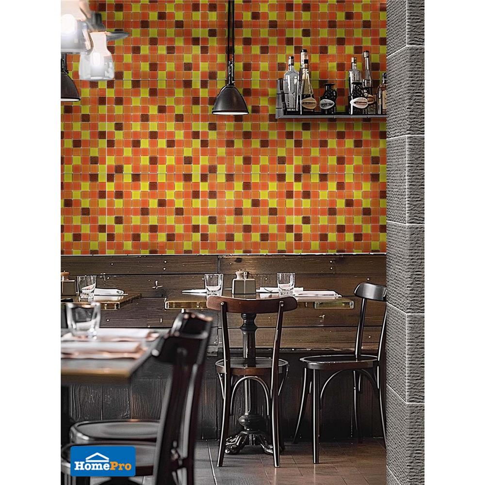 โมเสคแก้ว 30x30 ซม. DURAGRES ดิซซี่ ออเรนจ์