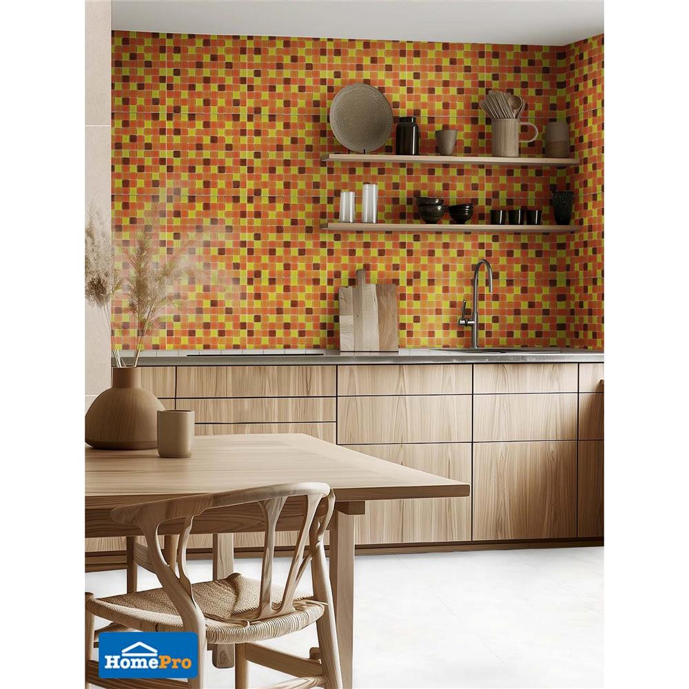 โมเสคแก้ว 30x30 ซม. DURAGRES ดิซซี่ ออเรนจ์